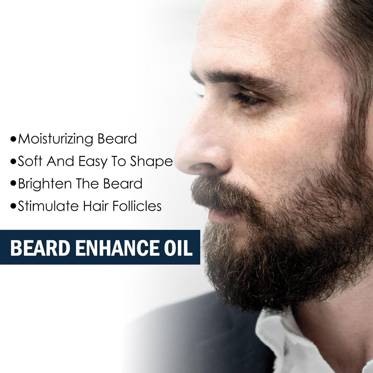 EELHOE Beard Care Oil - Strengthen And Nourish Beard Roots  Moisturizing And Shine-Enhancing Beard Growth Serum For Men Hair Care Hydrating